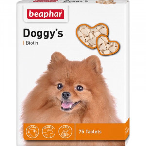 BEAPHAR DOGGY`S BIOTIN vitamīnu gardums suņiem ar biotīnu N75